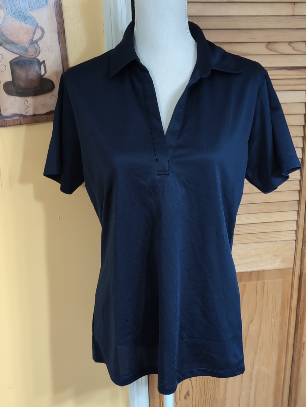 PORT AUTHORITY Navy Blue Top L